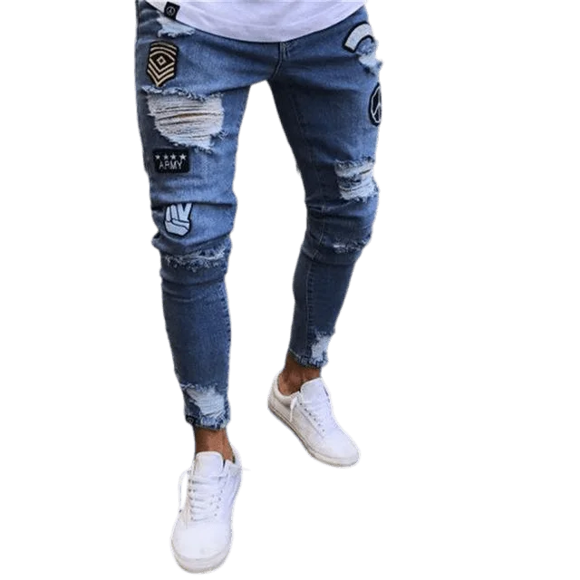 Limited-time offer!  Men Jeans With Patches