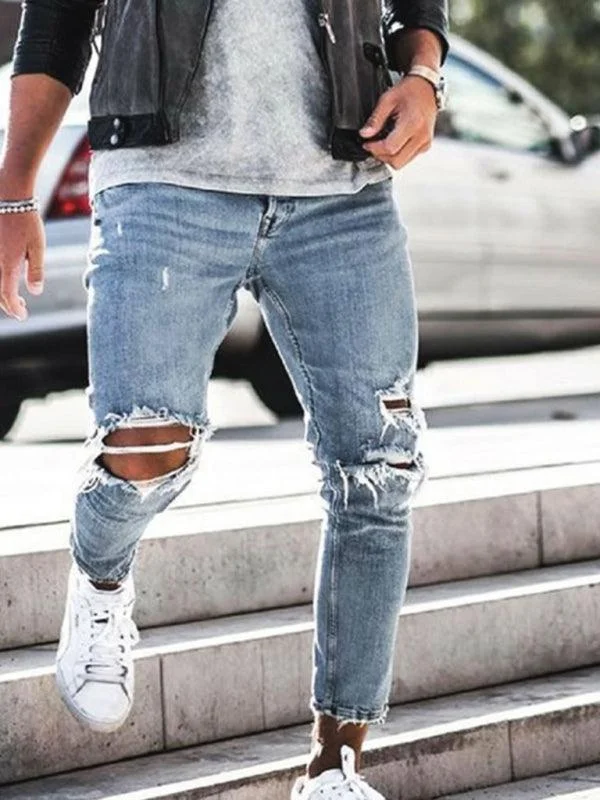 Exclusive discounts on all types of clothing – Shop now! Men Destroyed Pencil Jeans Exclusive discounts on all types of clothing – Shop now! Men Destroyed Pencil Jeans