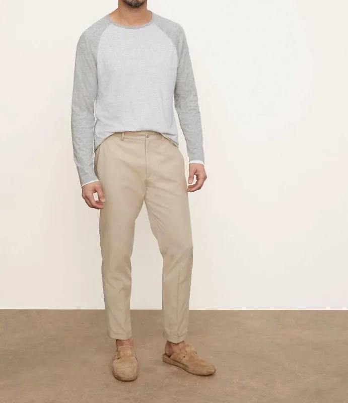 Limited-time offer!  Tapered Cuffed Trouser In Ashwood