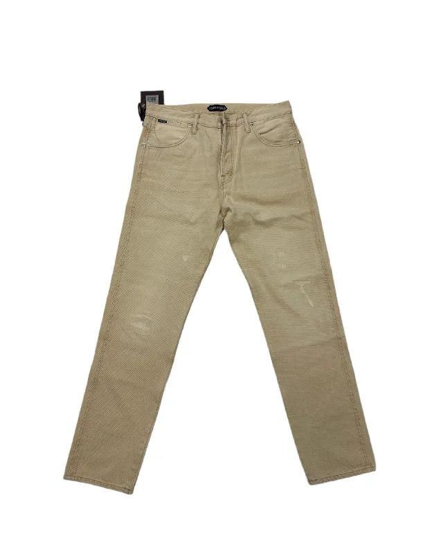 Exclusive discounts on men's fashion – shop today!  Tom Ford Mens Jeans In Beige