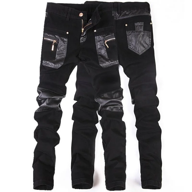 Big discounts – don’t miss out!  Hip Hop Leather Pants For Men