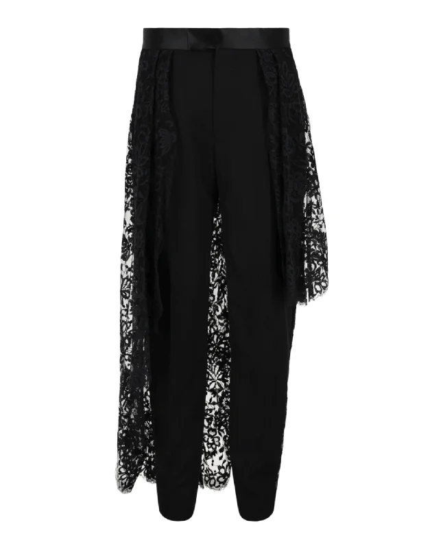 Save more with bundle deals on men’s fashion items.  Lace Drape Cigarette Trousers