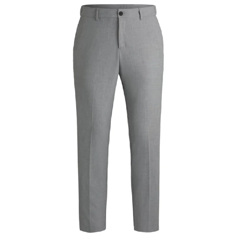 Limited-time offer!  Packable slim-fit trousers with four-way stretch