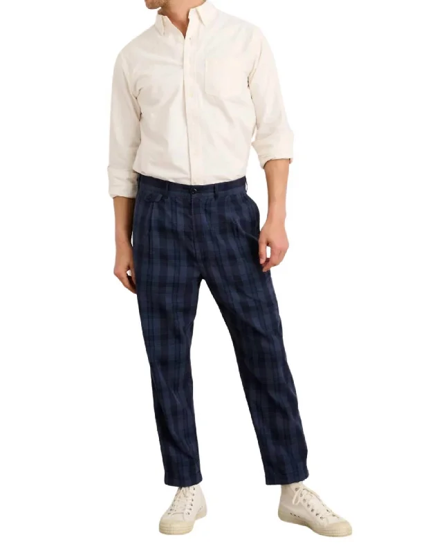 Save on men’s formal wear – perfect for your next event! Standard Pleated Pant In Navy Madras Save on men’s formal wear – perfect for your next event! Standard Pleated Pant In Navy Madras