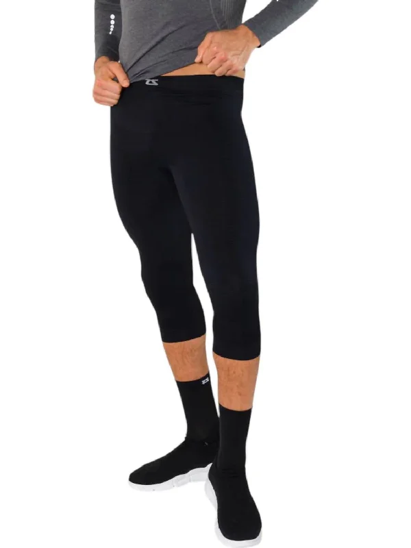 Flash deals on men’s clothing – Grab yours today! 3/4 High Compression Capri Tights In Black Flash deals on men’s clothing – Grab yours today! 3/4 High Compression Capri Tights In Black