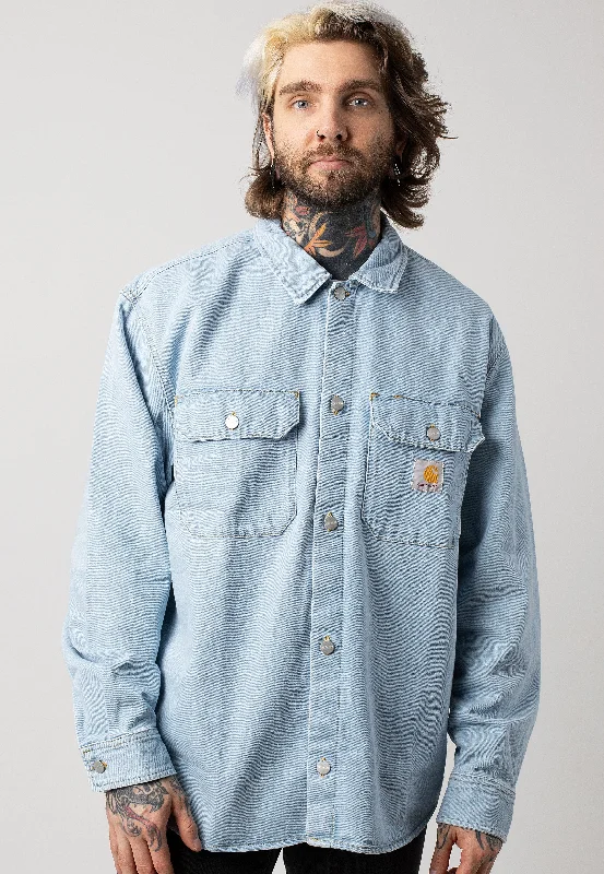 Limited-time offer – Shop top-rated clothing with massive discounts! Carhartt WIP - Harvey Shirt Stone Bleached Blue - Jacket Limited-time offer – Shop top-rated clothing with massive discounts! Carhartt WIP - Harvey Shirt Stone Bleached Blue - Jacket