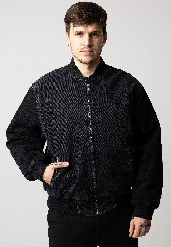 Seasonal clearance – Save on all clothing essentials this weekend.  Carhartt WIP - Paxon Bomber Stone Washed Black/Black - Jacket