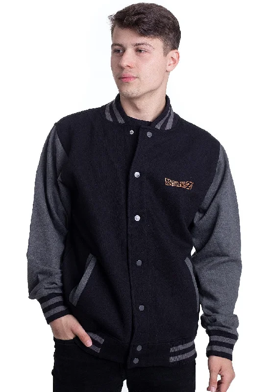 Men’s wardrobe essentials now at unbeatable prices. Dragon Ball - Kame Symbol Black/Dark Grey - College Jacket Men’s wardrobe essentials now at unbeatable prices. Dragon Ball - Kame Symbol Black/Dark Grey - College Jacket