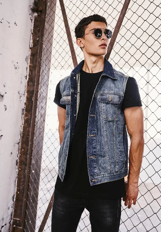 Unbeatable discounts on top-selling apparel – Only available online. Urban Classics - Denim Lightblue - Vest Unbeatable discounts on top-selling apparel – Only available online. Urban Classics - Denim Lightblue - Vest