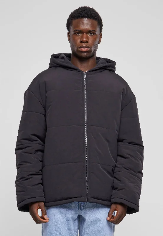 Buy more, save more –  Urban Classics - Hooded Block Puffer Black - Jacket