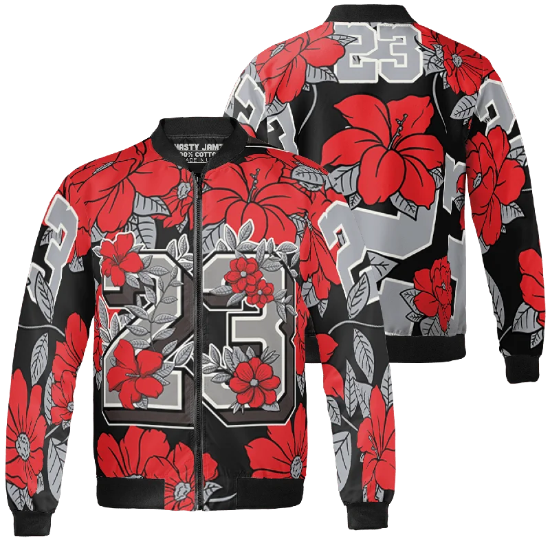 Flash sale alert! Shop fashion-forward clothing at discounted prices. NastyJamz Bred Reimagined 4s Jacket Match 23 Floral 3D All-Over Print Flowers Flash sale alert! Shop fashion-forward clothing at discounted prices. NastyJamz Bred Reimagined 4s Jacket Match 23 Floral 3D All-Over Print Flowers