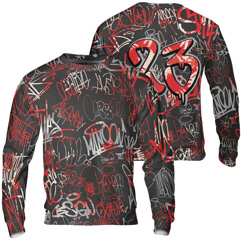 Limited-time sale: Save on all your favorite clothing items. NastyJamz Bred Reimagined 4s Sweatshirt Match 23 Hiphop 3D All-Over Print Graffiti Pattern Limited-time sale: Save on all your favorite clothing items. NastyJamz Bred Reimagined 4s Sweatshirt Match 23 Hiphop 3D All-Over Print Graffiti Pattern