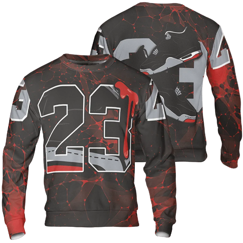 Flash sale alert! Shop fashion-forward clothing at discounted prices.  NastyJamz Bred Reimagined 4s Sweatshirt Match 23 Sneaker  3D All-Over Print