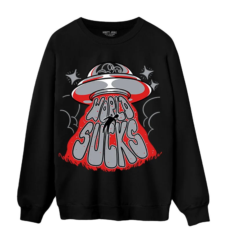 Huge savings on popular clothing styles – NastyJamz Bred Reimagined 4s Sweatshirt Match World Sucks Huge savings on popular clothing styles – NastyJamz Bred Reimagined 4s Sweatshirt Match World Sucks