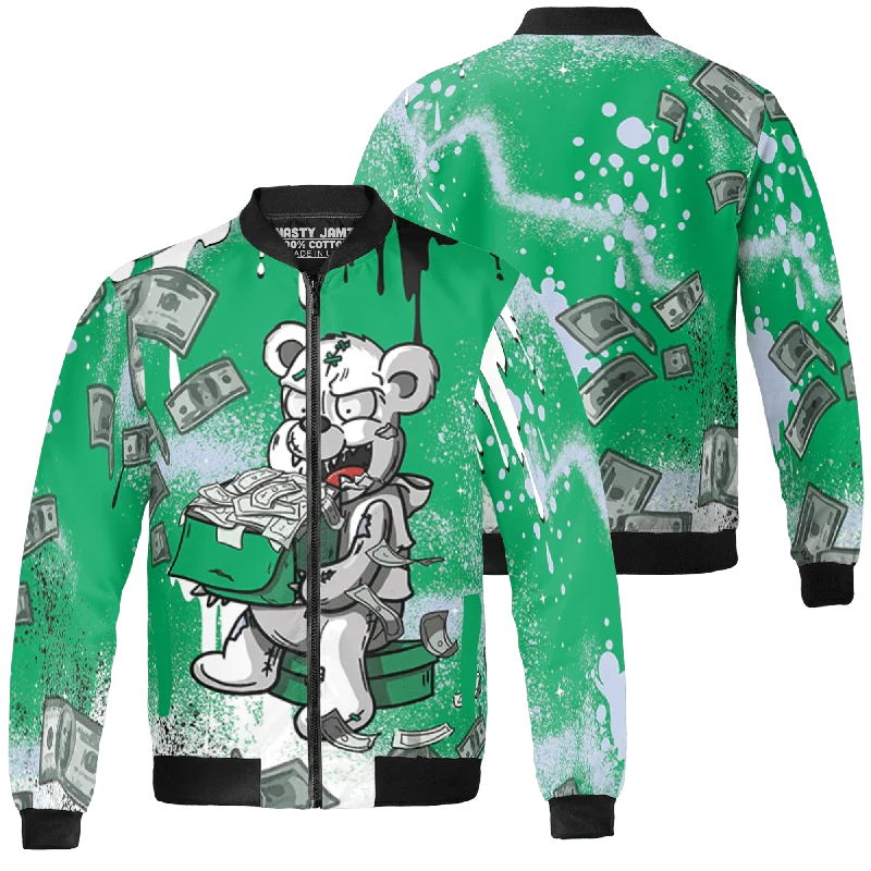 Don’t wait – shop the biggest sale of the season on men’s clothing! NastyJamz Lucky Green 5s Jacket Match Cash Money 3D All-Over Print Splash Paint Don’t wait – shop the biggest sale of the season on men’s clothing! NastyJamz Lucky Green 5s Jacket Match Cash Money 3D All-Over Print Splash Paint