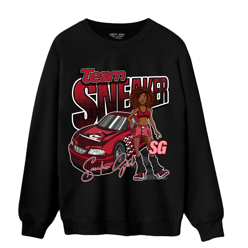 Shop clothing for less – Amazing savings on your favorite styles.  NastyJamz Mid Alternate Bred Toe 1s Sweatshirt Match Team Sneaker Girl