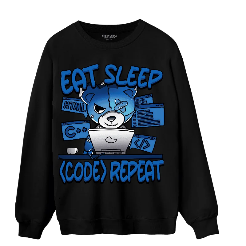 Shop the best clothing sales of the year! NastyJamz Royal Reimagined 1s Sweatshirt Match Eat Sleep Code BER Shop the best clothing sales of the year! NastyJamz Royal Reimagined 1s Sweatshirt Match Eat Sleep Code BER