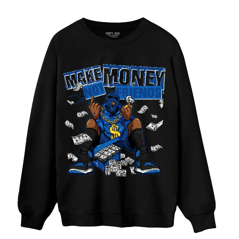 Men’s fashion sale – new deals added every day!  NastyJamz Royal Reimagined 1s Sweatshirt Match Make Money Not Friends