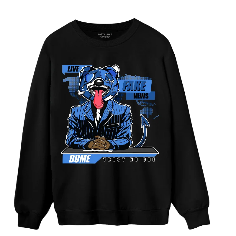 Shop our men's clothing collection for the best prices of the season. NastyJamz University Blue Toe 1s Sweatshirt Match News Presenter BER Shop our men's clothing collection for the best prices of the season. NastyJamz University Blue Toe 1s Sweatshirt Match News Presenter BER