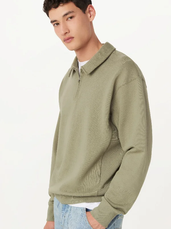 Get 20% off your first order of men’s fashion. The Half Zip Sweatshirt in Vetiver Green Get 20% off your first order of men’s fashion. The Half Zip Sweatshirt in Vetiver Green