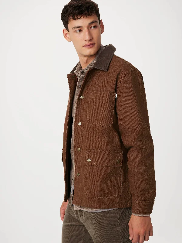  – Shop stylish items today!  The Canvas Barn Jacket in Cappuccino