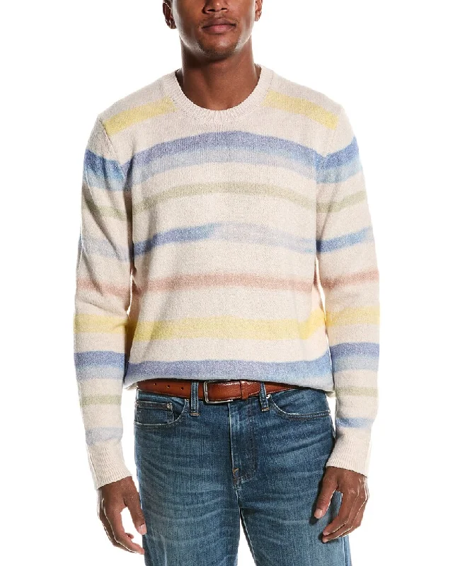 Upgrade your wardrobe with stylish clothing at discounted prices. ATM Anthony Thomas Melillo Painted Stripe Cashmere-Blend Crewneck Sweater Upgrade your wardrobe with stylish clothing at discounted prices. ATM Anthony Thomas Melillo Painted Stripe Cashmere-Blend Crewneck Sweater