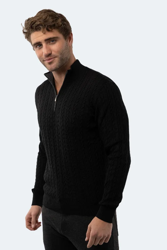 Shop new arrivals in clothing and save up to 60% off select items. Black Knit Quarter Zip Shop new arrivals in clothing and save up to 60% off select items. Black Knit Quarter Zip