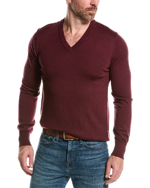 Top-rated clothing on sale – Shop now and get up to 80% off!  Brooks Brothers Merino Wool V-Neck Sweater