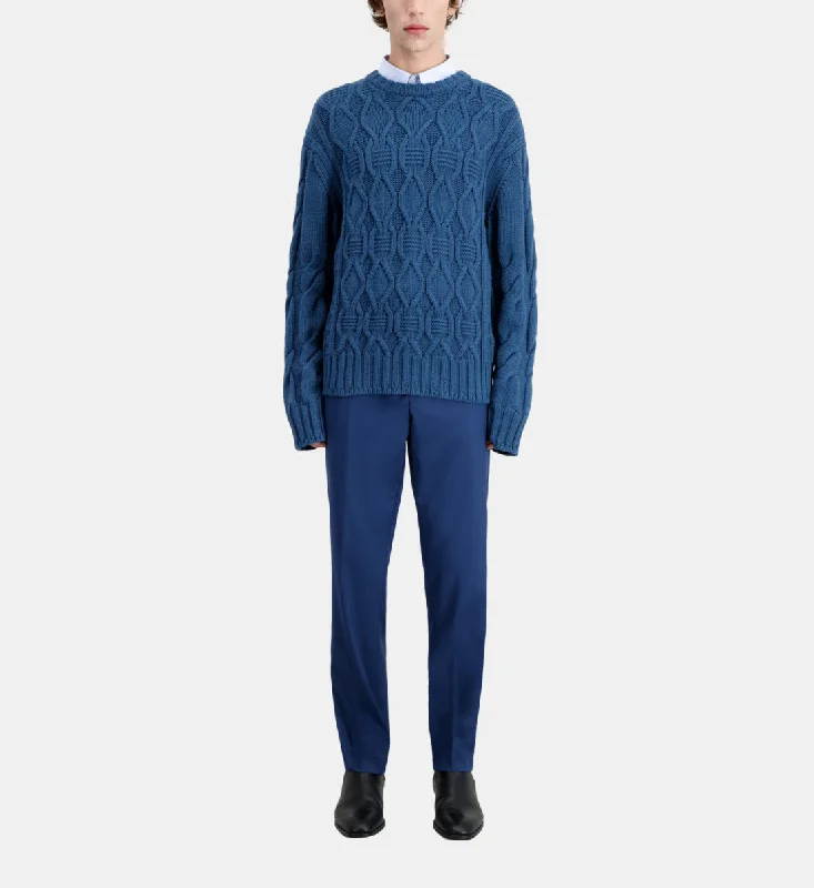 Time to upgrade your wardrobe – shop men’s fashion on sale.  Cable Wool Sweater