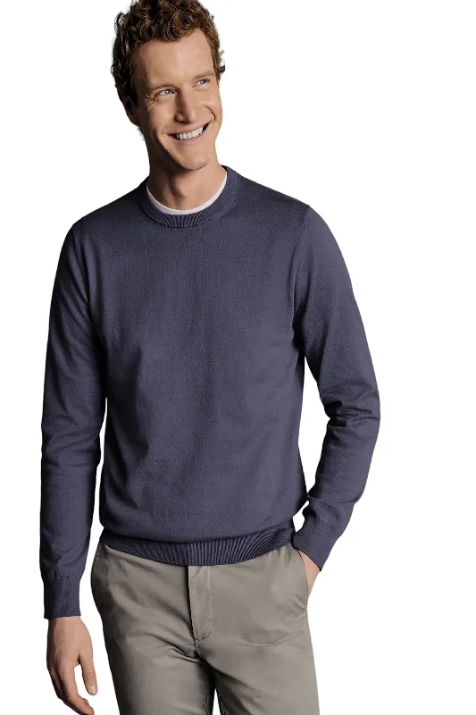 Save on men’s formal wear – perfect for your next event!  Charles Tyrwhitt Men's Combed Cotton Crew Neck Sweater