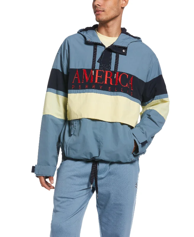 Shop affordable clothing for all occasions –  Color Block Anorak Jacket