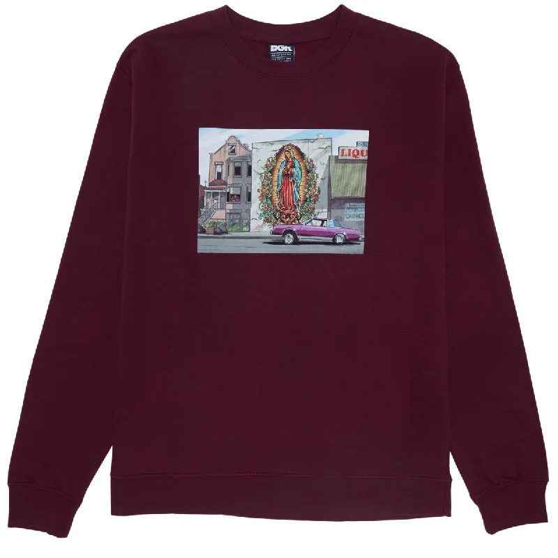 Shop affordable clothing for men – Up to 60% off! DGK Oración Crewneck Fleece Sweater - Maroon Shop affordable clothing for men – Up to 60% off! DGK Oración Crewneck Fleece Sweater - Maroon