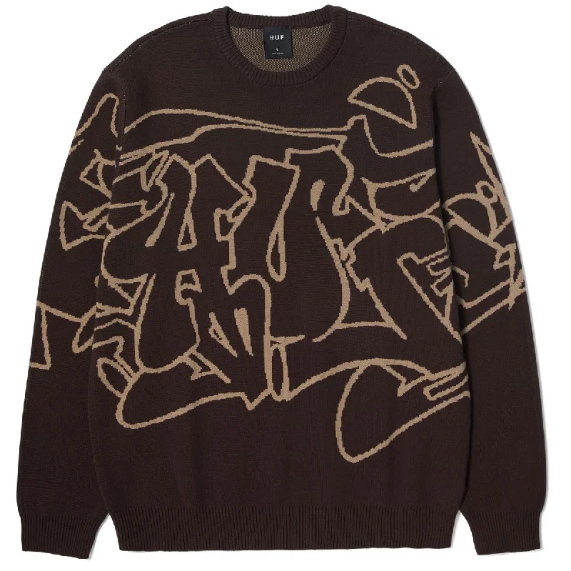 Exclusive discounts on all types of clothing – Shop now! Huf Outlines Crewneck Sweater - Espresso Exclusive discounts on all types of clothing – Shop now! Huf Outlines Crewneck Sweater - Espresso
