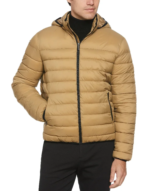 Shop new arrivals in clothing and save –  Lightweight Hooded Puffer Jacket