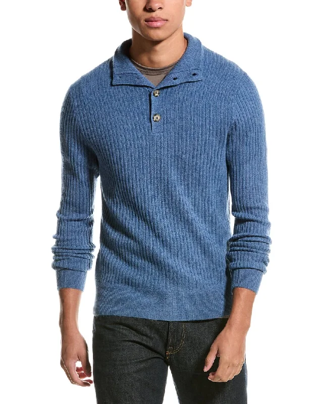 Save on stylish, high-quality clothing for every occasion – Magaschoni Henley Cashmere Pullover Save on stylish, high-quality clothing for every occasion – Magaschoni Henley Cashmere Pullover