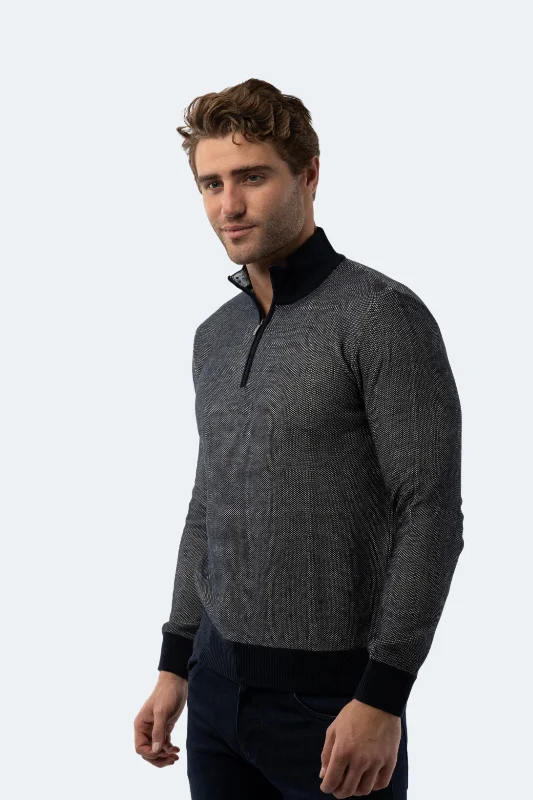 Flash sale: Save big on men's clothing this weekend! Melange Dark Grey Quarter Zip Flash sale: Save big on men's clothing this weekend! Melange Dark Grey Quarter Zip