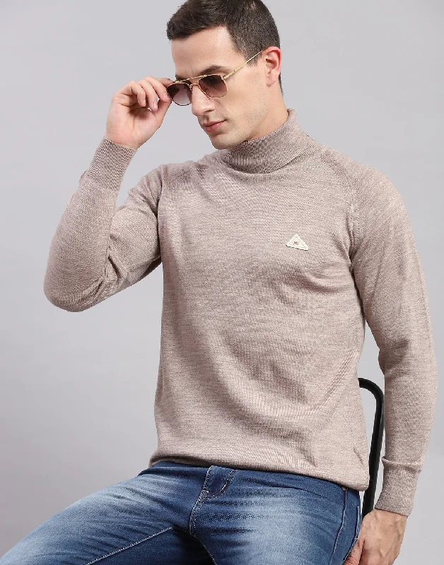 Shop stylish clothing for less – Great deals this week only. Men Beige Solid High Neck Full Sleeve Pullover Shop stylish clothing for less – Great deals this week only. Men Beige Solid High Neck Full Sleeve Pullover