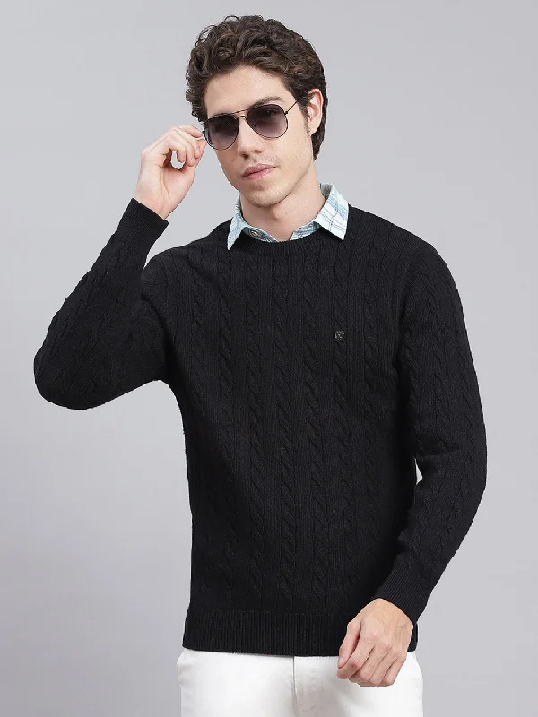 Seasonal clearance – Save on all clothing essentials this weekend. Men Black Self Design Wool blend Pullover Seasonal clearance – Save on all clothing essentials this weekend. Men Black Self Design Wool blend Pullover