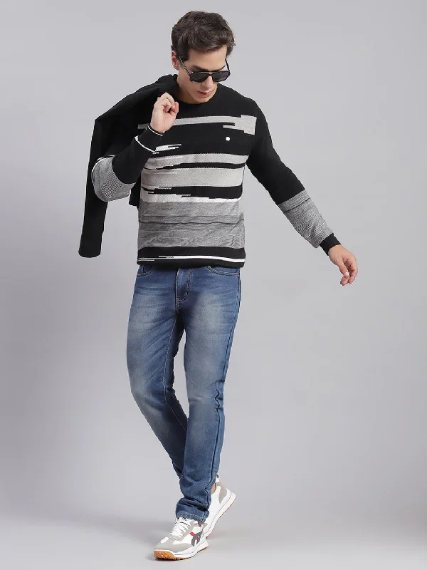 Exclusive discounts on men's fashion – shop today! Men Black Self Design Round Neck Full Sleeve Sweaters/Pullovers Exclusive discounts on men's fashion – shop today! Men Black Self Design Round Neck Full Sleeve Sweaters/Pullovers