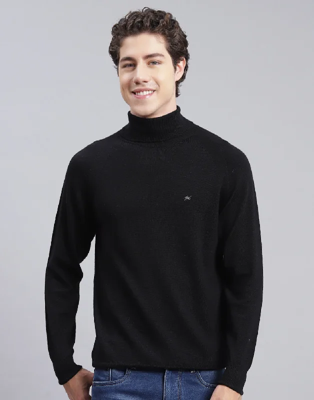 Look sharp without breaking the bank – men’s clothing sale now! Men Black Solid High Neck Full Sleeve Pullover Look sharp without breaking the bank – men’s clothing sale now! Men Black Solid High Neck Full Sleeve Pullover