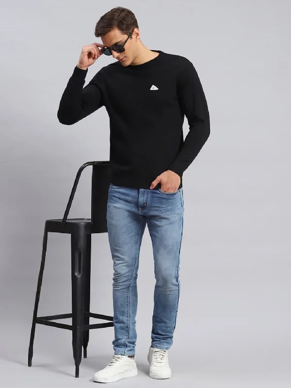 Flash sale: Men’s clothing essentials at irresistible prices! Men Black Solid Wool blend Pullover Flash sale: Men’s clothing essentials at irresistible prices! Men Black Solid Wool blend Pullover