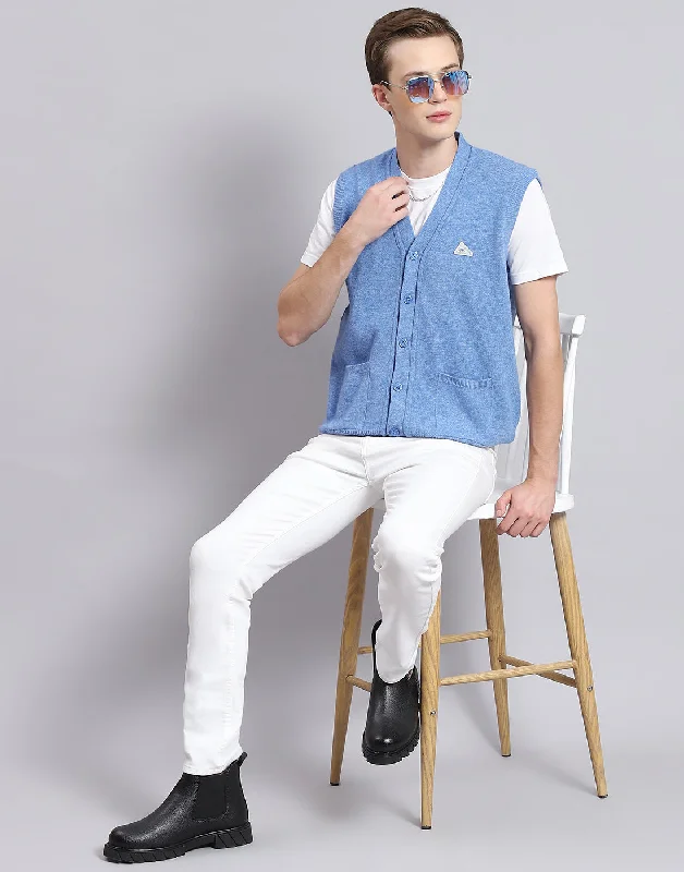 Shop stylish men’s clothing and enjoy amazing discounts. Men Blue Solid V Neck Sleeveless Cardigan Shop stylish men’s clothing and enjoy amazing discounts. Men Blue Solid V Neck Sleeveless Cardigan
