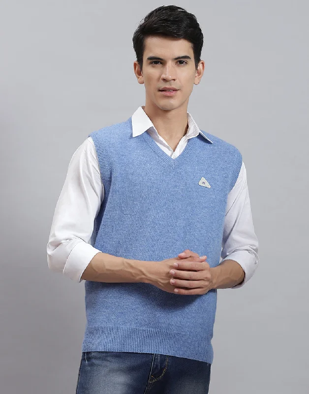 Best clothing deals . – Save up to 70% on trendy styles. Men Blue Solid V Neck Sleeveless Sweater Best clothing deals . – Save up to 70% on trendy styles. Men Blue Solid V Neck Sleeveless Sweater