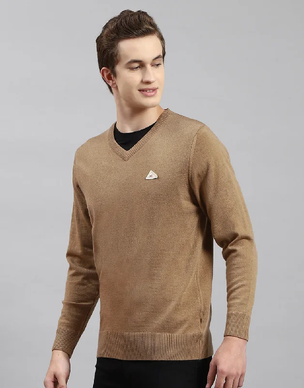 Shop the latest seasonal clothing sale – Big savings on stylish outfits. Men Brown Solid V Neck Full Sleeve Pullover Shop the latest seasonal clothing sale – Big savings on stylish outfits. Men Brown Solid V Neck Full Sleeve Pullover