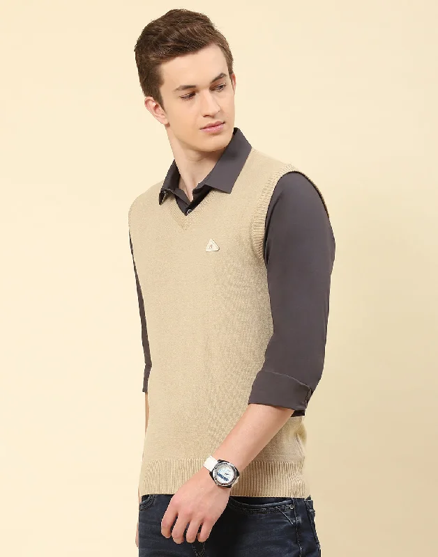 Huge deals on men’s clothing – Limited-time only! Men Camel Brown Solid V Neck Sleeveless Sweater Huge deals on men’s clothing – Limited-time only! Men Camel Brown Solid V Neck Sleeveless Sweater