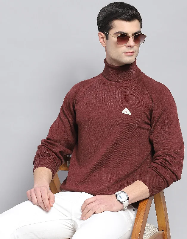 Shop stylish clothing for less – Great deals this week only. Men Coffee Brown Solid High Neck Full Sleeve Pullover Shop stylish clothing for less – Great deals this week only. Men Coffee Brown Solid High Neck Full Sleeve Pullover