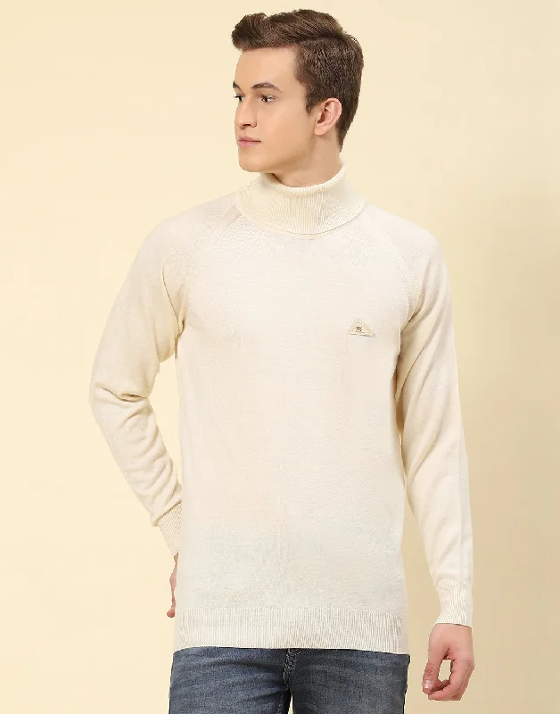 New season, new deals – shop men's clothing now! Men Cream Solid High Neck Full Sleeve Pullover New season, new deals – shop men's clothing now! Men Cream Solid High Neck Full Sleeve Pullover