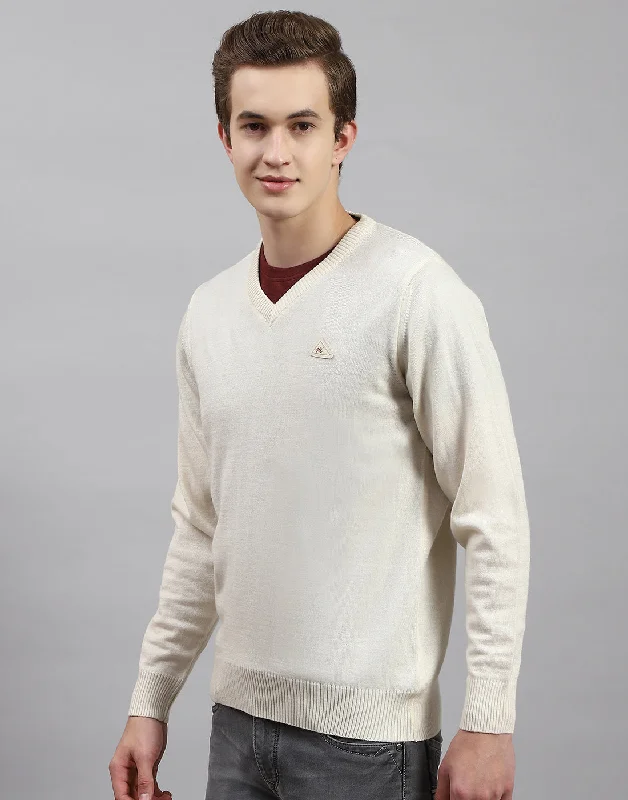Time to shop! Men’s clothing deals you can’t resist. Men Cream Solid V Neck Full Sleeve Pullover Time to shop! Men’s clothing deals you can’t resist. Men Cream Solid V Neck Full Sleeve Pullover