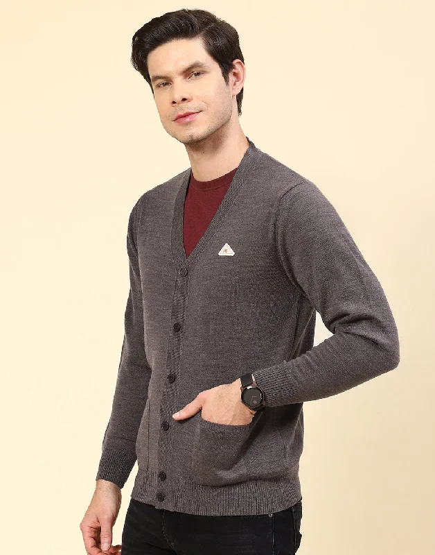 Save more with bundle deals on men’s fashion items. Men Grey Solid V Neck Full Sleeve Cardigan Save more with bundle deals on men’s fashion items. Men Grey Solid V Neck Full Sleeve Cardigan