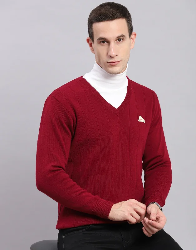 Shop affordable clothing for less – Big discounts online now. Men Maroon Solid V Neck Full Sleeve Pullover Shop affordable clothing for less – Big discounts online now. Men Maroon Solid V Neck Full Sleeve Pullover